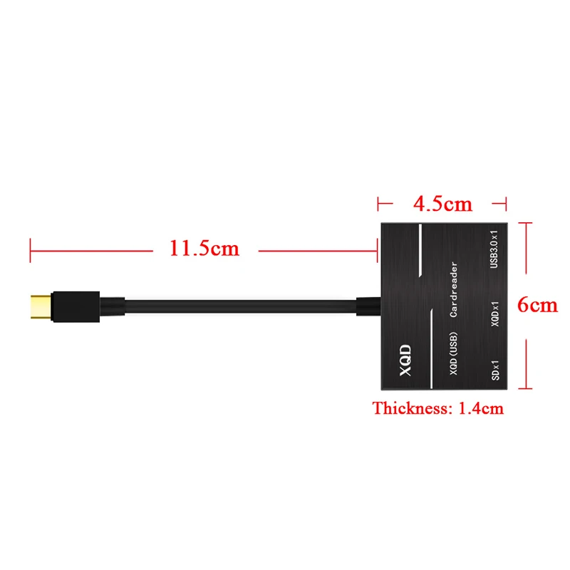USB-C XQD SD кард-ридер до 500 МБ/с./с высокая скорость тип-c USB3.0 концентратор камера