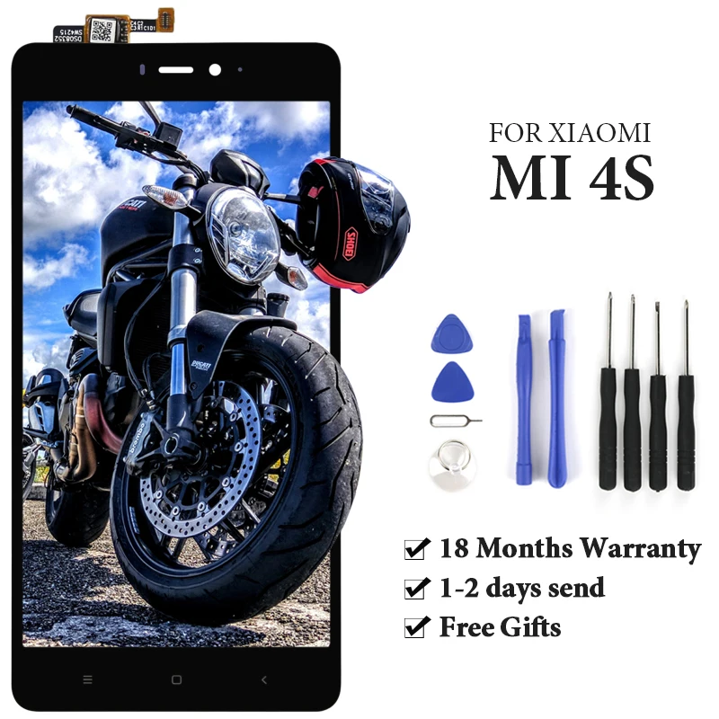 Для xiaomi Mi 4S ЖК экран дигитайзер 5 дюймов Замена OEM качество сборки для Xiaomi дисплей