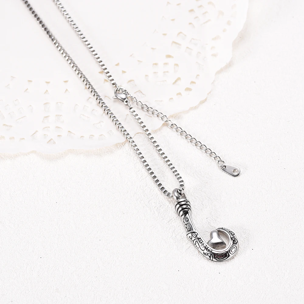 Памятка Fish Hook with Heart Ash Подвеска для кремации ювелирные изделия мам нержавеющая