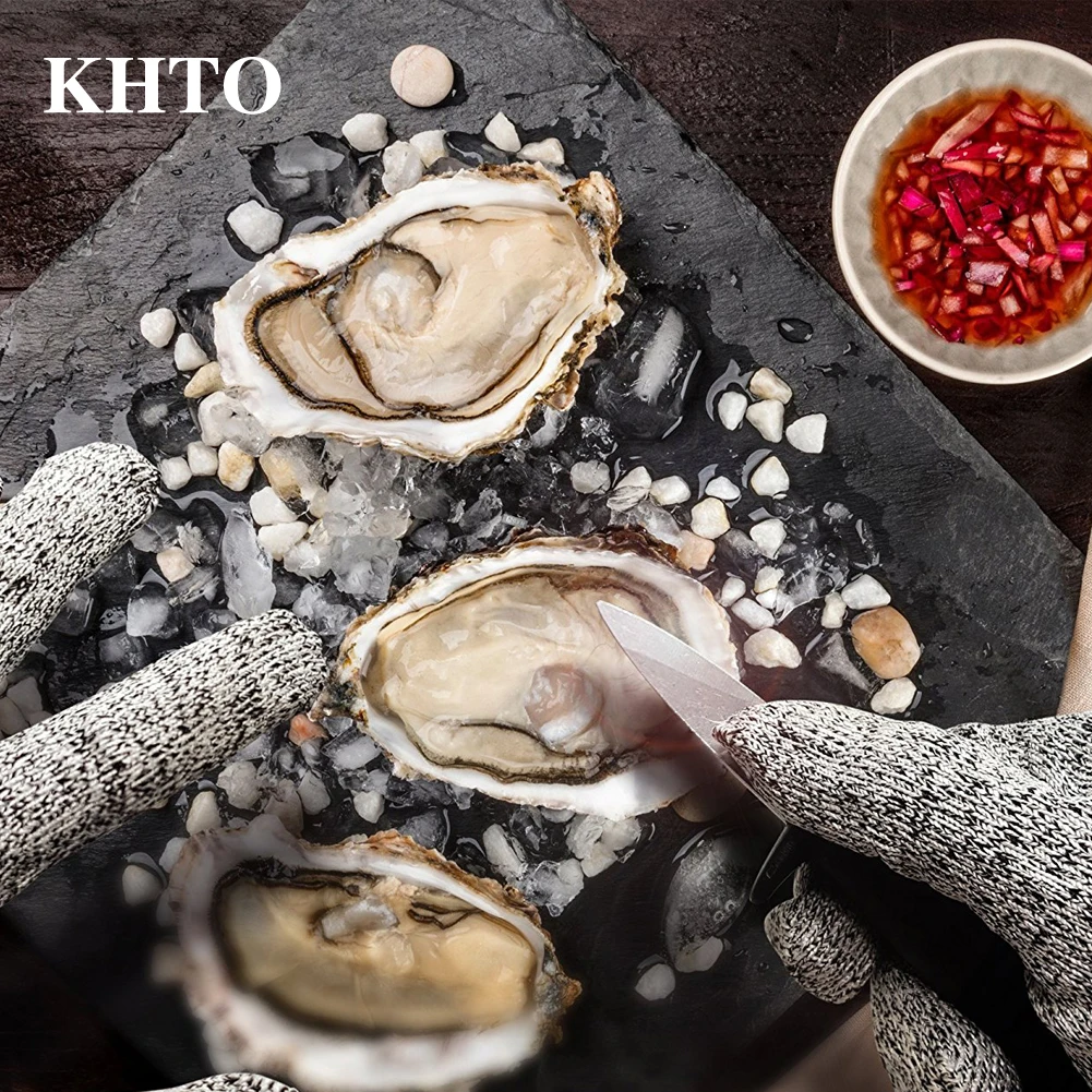 KHTO Oyster Shucker набор инструментов для открывания Oyster Shucking нож и уровень 5 Защита порезостойкие перчатки набор