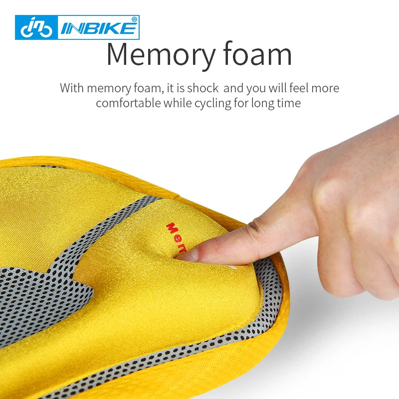 INBIKE Bike Seat Saddle Cover Breathable and Anti-skid with Soft Memory Foam Cushion for Mountain | Спорт и развлечения