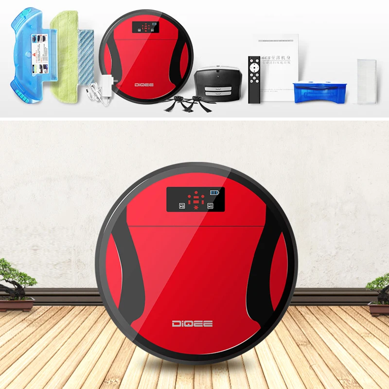 DIQEE Главная Smart робот пылесос с Remote Control 6 см фюзеляжа 1200 Pa всасывания большой бак
