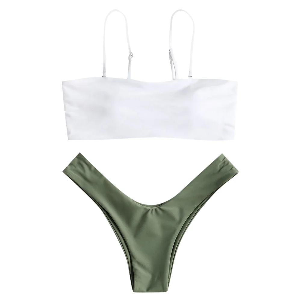 Женский раздельный купальник Бикини на тонких бретельках|Купальники| |