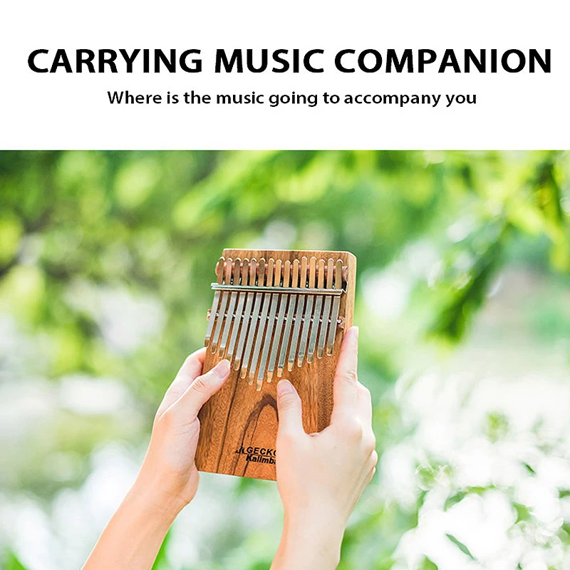 Пианино MUKU Kalimba с 17 клавишами встроенная высокопроизводительная защитная