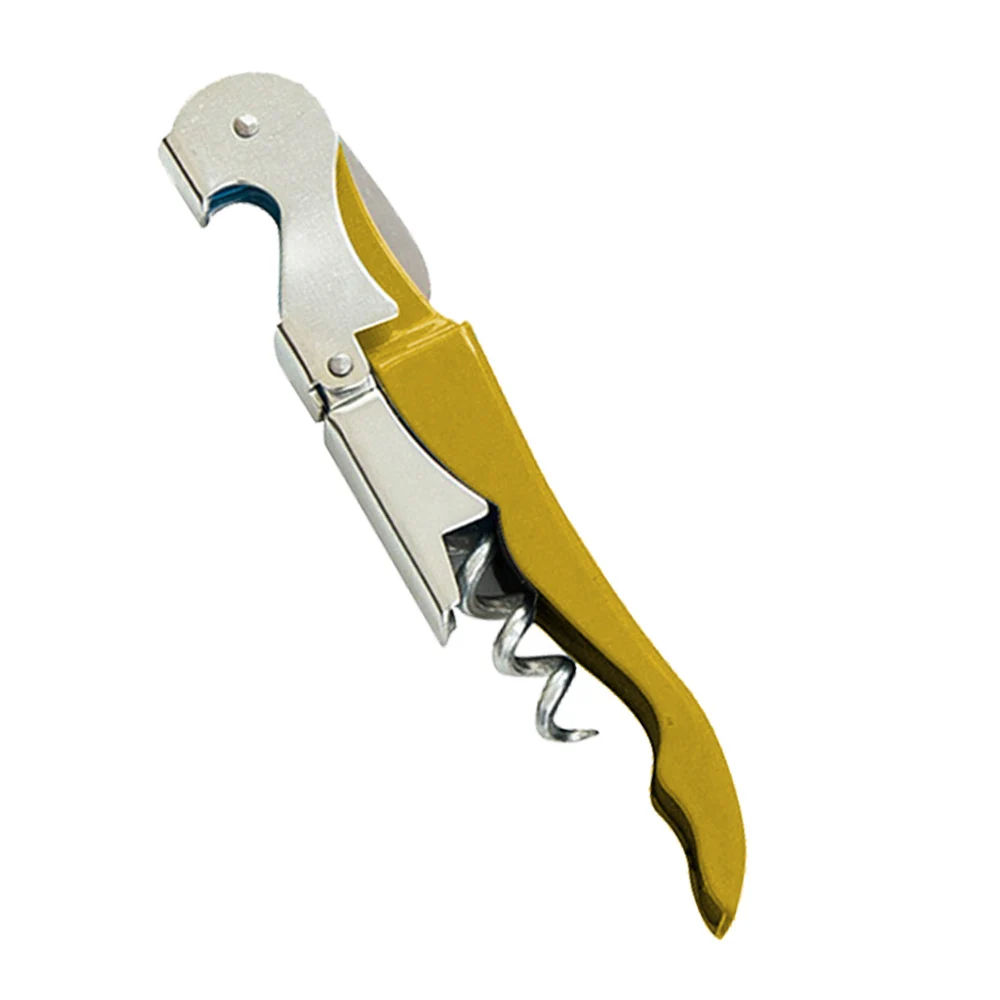 Yellow Bottle Opener 1 шт. пивная пробка для вина, приспособление для удаления штопора из нержавеющей стали, инструмент для кухни, гаджет для бара, аксессуары для ликера, открывалка для бутылок - Цвет: Yellow Bottle Opener
