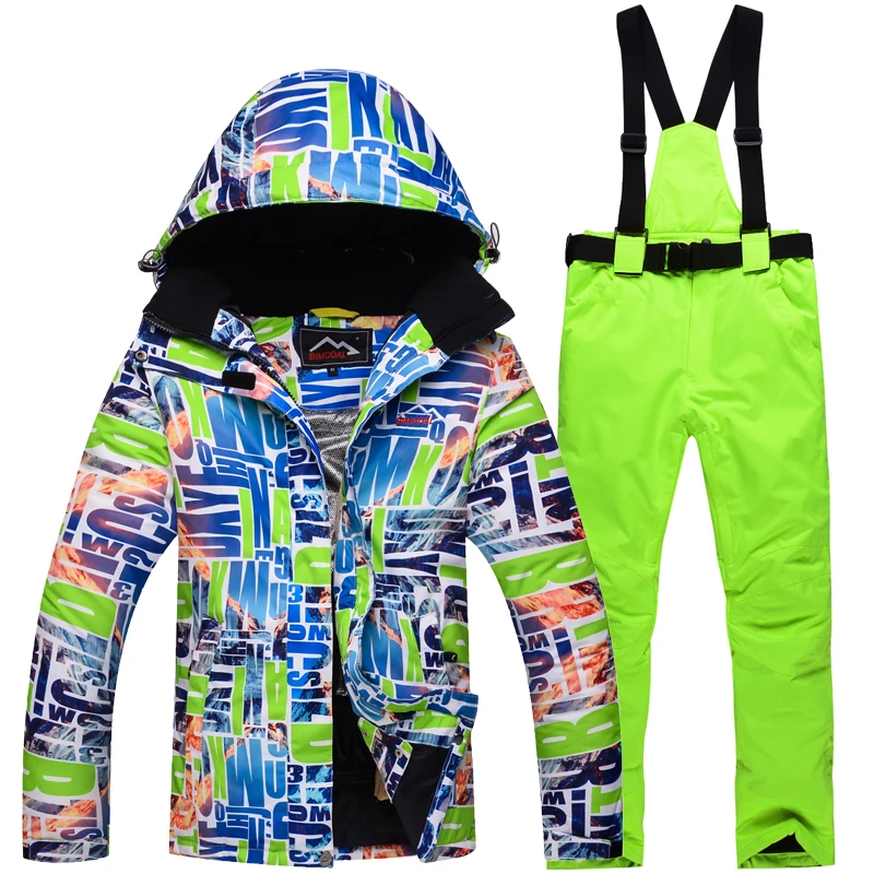 Ski Suit Men And Women Winter Outdoor Wind Waterproof Warm Breathable Jacket + Pants.Free Shipping | Спорт и развлечения