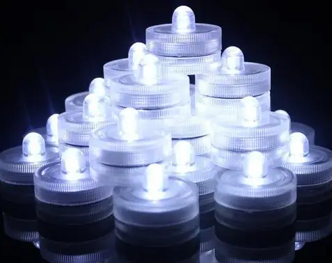 

Submersible candle Underwater Flameless LED Tealight Waterproof electronic candles lights Wedding Birthday Party Xmas light