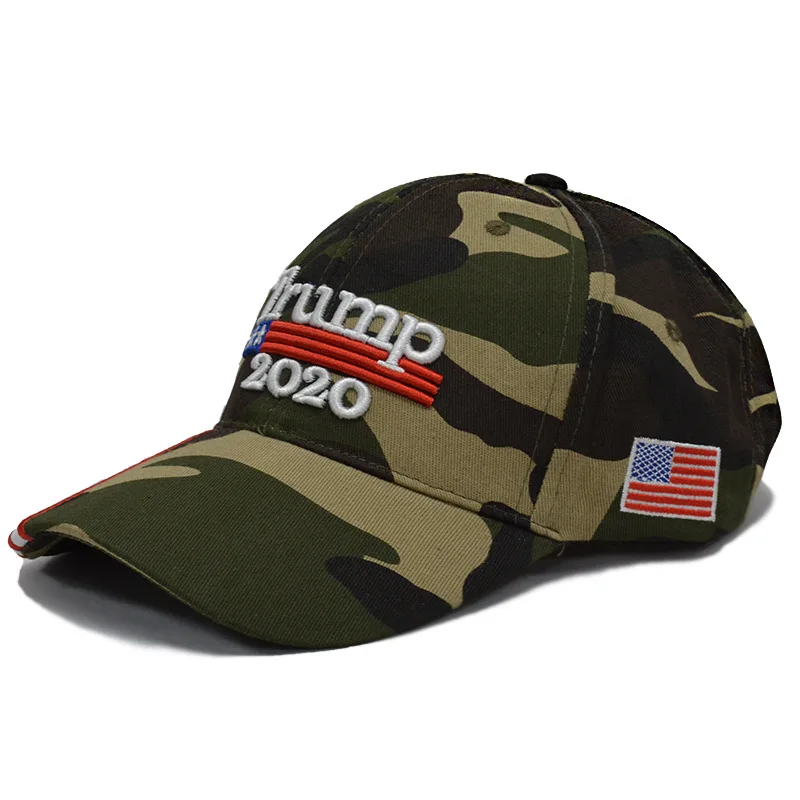 4 Geebro Make America Great Again Embroidery USA Flag Donald Trump Hat Cotton Baseball cap Outdoor Camouflage Military cap - Цвет: 4