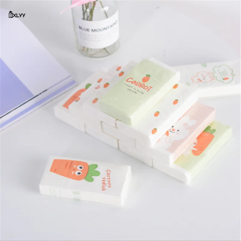 BXLYY, 3 упаковки, креативная мультяшная печать, бумага для лица, модные салфетки, вечерние, трехслойные, портативные, одноразовые, Tissue.7z