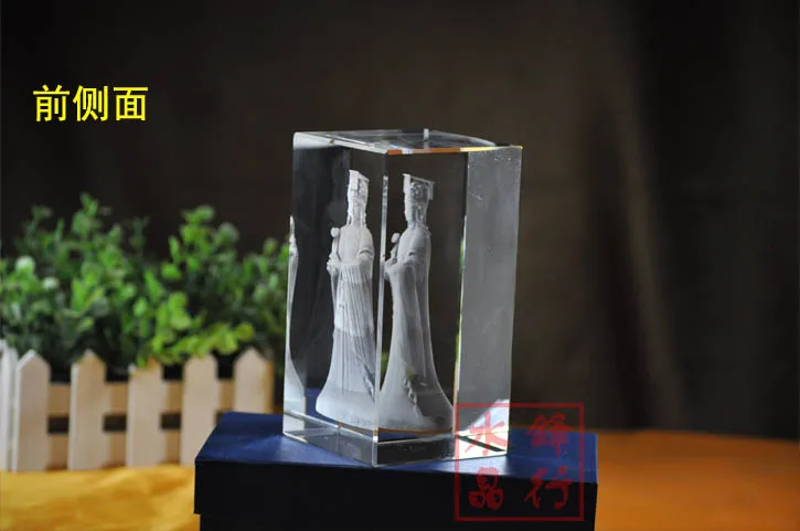 Домашний офис-эффективная талисман защита дома Мазу богиня матсу 3D Хрустальная