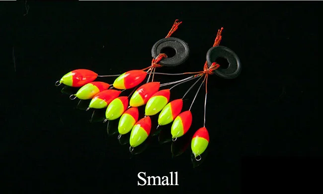 60 шт.(10 упаковок) овальный поплавок Seven-satr Float Mixedcolor 6 в 1 Space Bean Carp Fishing accessories Pesca Fishing Buoy X348 - Цвет: Red (S)