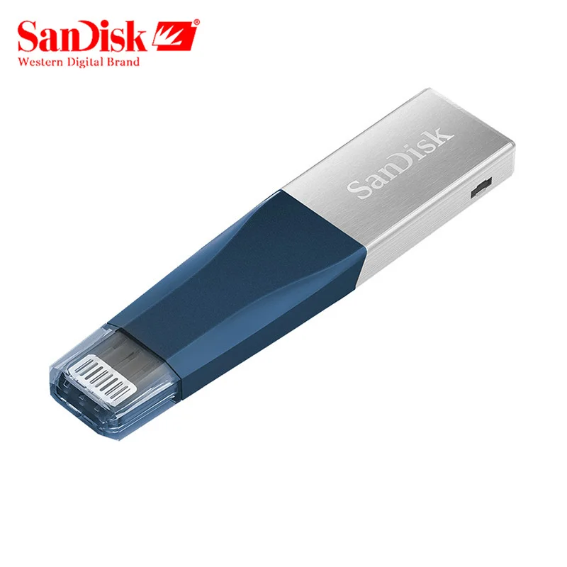 Sandisk iXPAND OTG USB флеш накопитель 32 Гб 64 Lightning 3 0 Металлический 128 ГБ U диск для iPhone iPad iPod