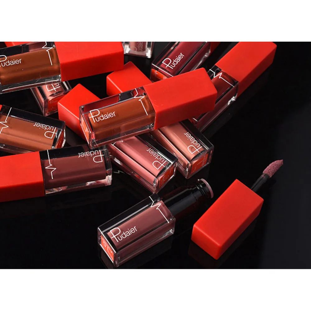 18 Цвета Матовая жидкая помада пикантные губ оттенок красного Velvet Smooth Lip Stick