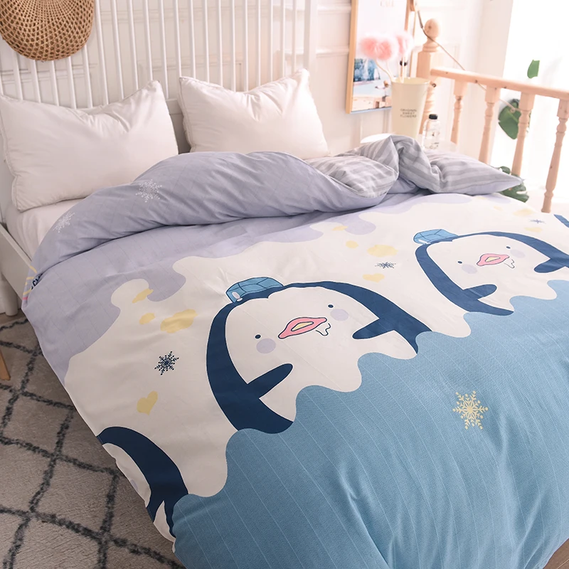 Набор постельного белья из 100% хлопка с рисунком маленького пингвина 1