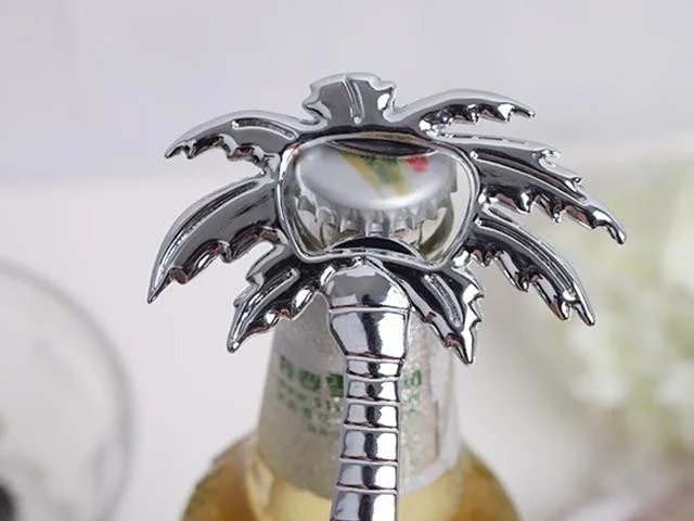 Бесплатная доставка пляж тема сплав пальмовое дерево пивная бутылка открывалки