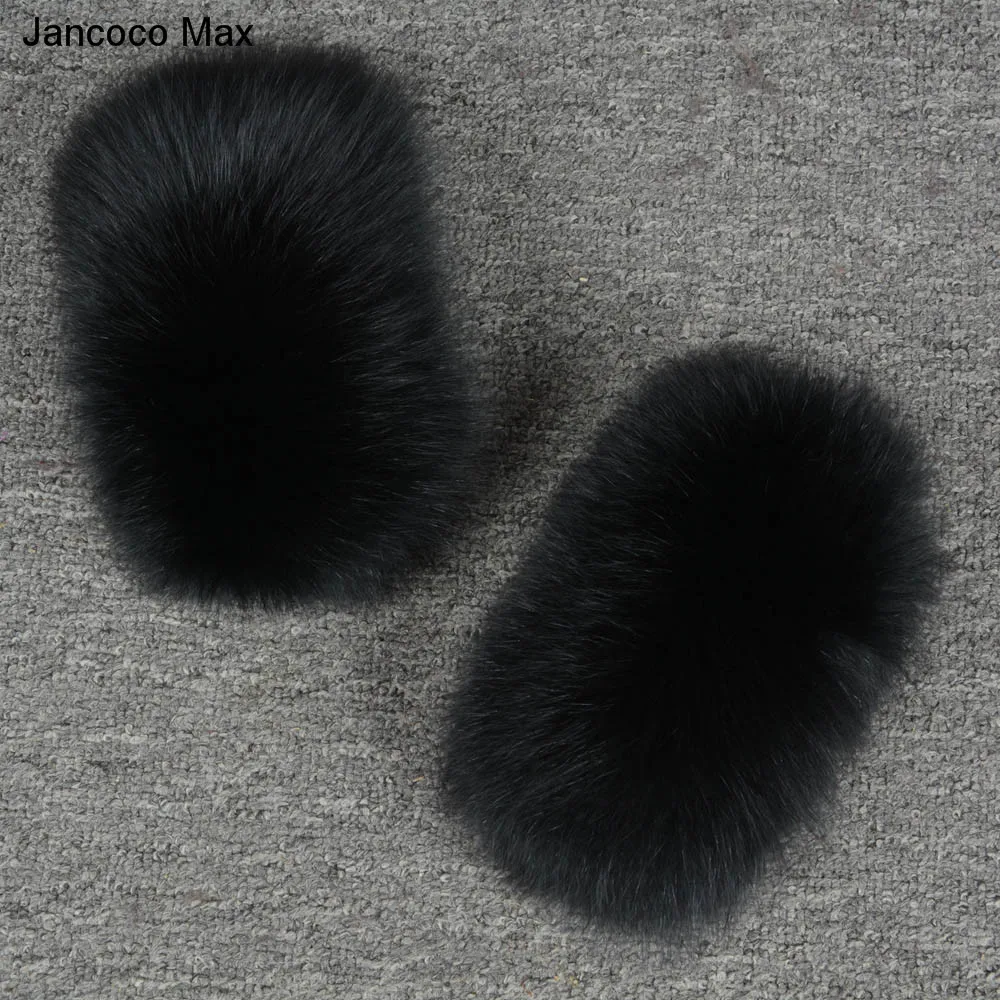 Jancoco Max зима женский Настоящий Лисий Мех рукава манжеты браслет-кольцо енот мех манжеты для моды парка пальто куртки Люкс S7231