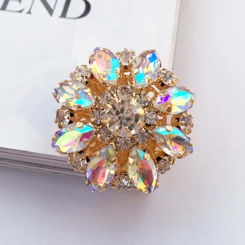 Ручная работа высокое качество блестящий синий/золотой/Красный/Розовый круглая