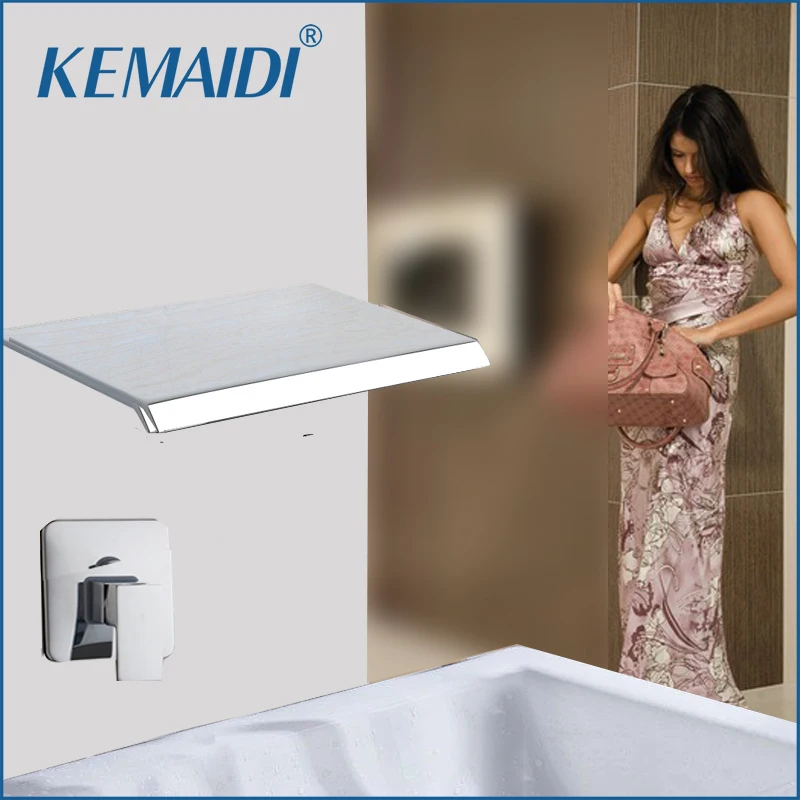 

KEMAIDI Bathtub Rainfall Shower Head Wall Mount Panel Mixer Wall Mounted Message Shower Set With Hand Shower Bathroom Shower Set