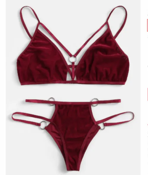 Женский летние купальники бикини набор бюстгальтер пуш ап с мягкими чашечками