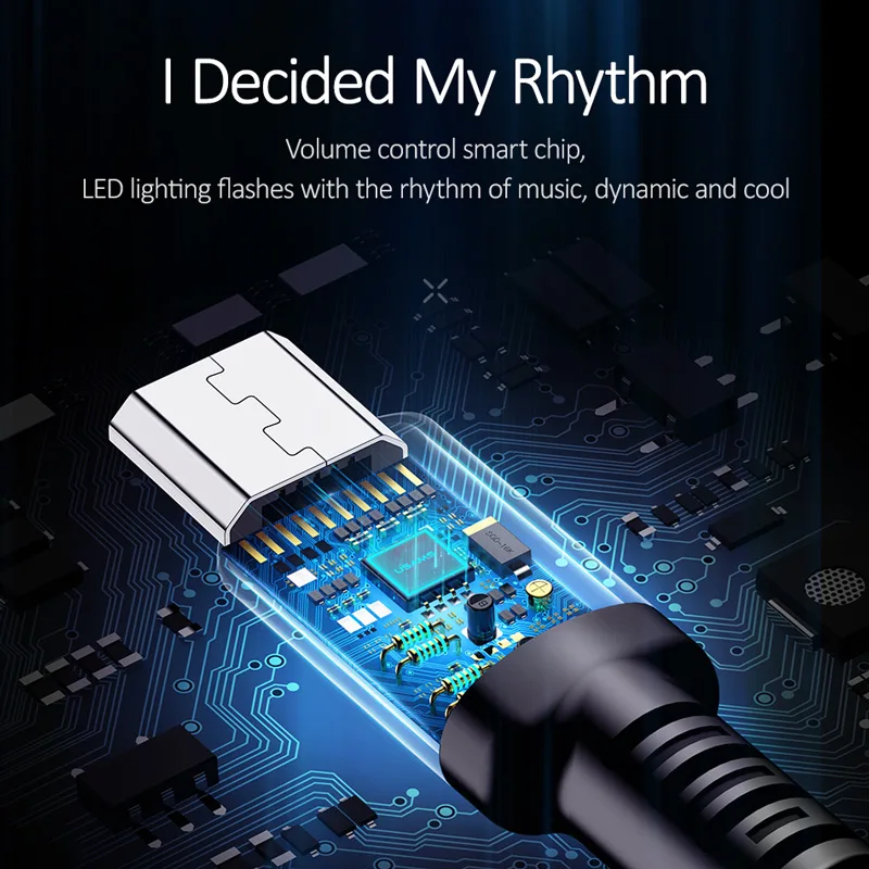USB кабель Micro USAMS объем Управление 1 м данных Зарядное устройство для samsung s7 Xiaomi 4