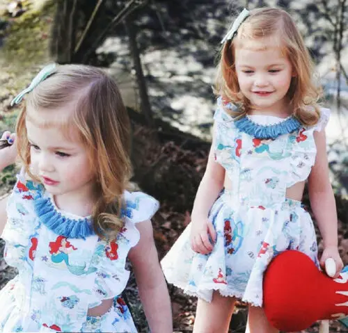 2019 Newborn Baby Girls Lace Tutu Romper Fancy Dress Outfits Kids Costume Cute Neck Summer Clothing | Детская одежда и обувь