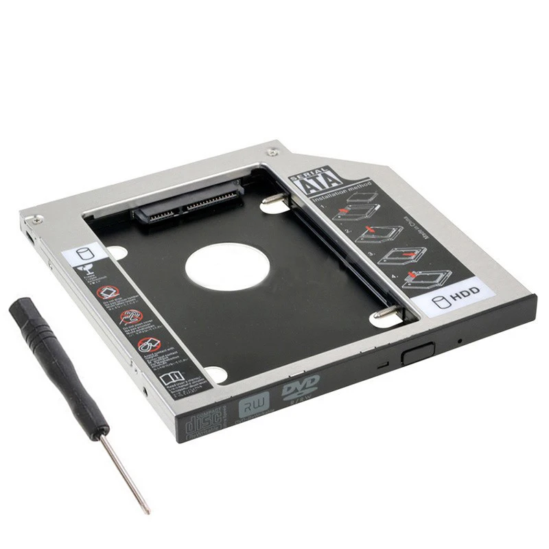 OEM 2nd жесткий диск HDD Caddy адаптер для ASUS N55e N55sf N75e N55sl K43sj X52j K55a K55n G60V G60J K40IN a43E 12.7 мм |