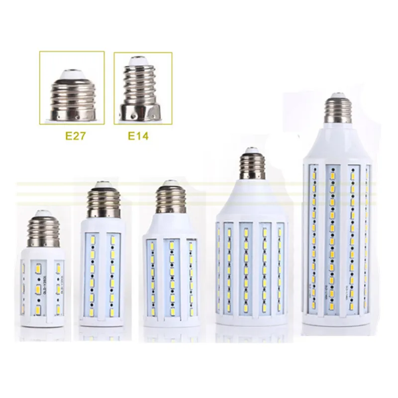 1 шт. CE E27 E14 5730 5630 SMD СВЕТОДИОДНЫЙ кукурузная лампа AC 220 В 110 5 Вт 7 12 15 25 30 40 50 вт