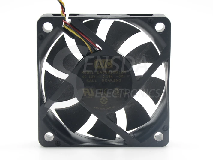 Оригинальный Для AVC DA06015B12M 60*60*15 мм DC 12 В 0 18a 3 контактный осевой инвертор сервера ТВ
