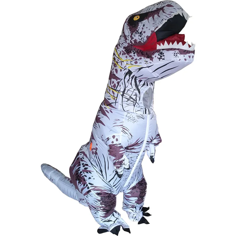 Белый цвет надувной динозавр T REX костюмы Blowup Rex Хэллоуин костюм талисман