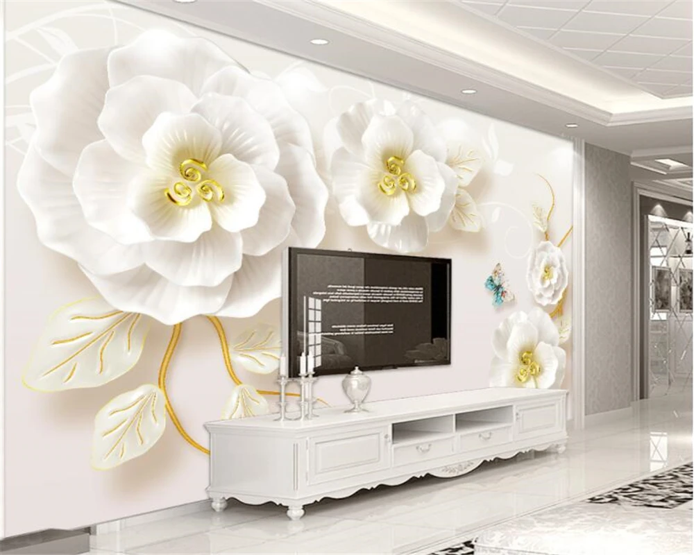 Beibehang 3d wallpaper background mural living room sofa bedroom jewellery rose tv custom any size wall papel tapiz | Обустройство