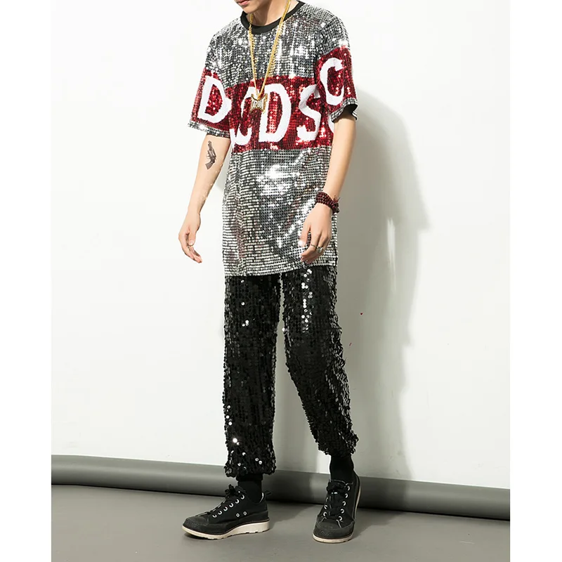 

2018 Womenl Male Dj Atmosphere Men Singers Sexy Shirt Clothe Nightclubs Female DS Performance Costume Bar Show Tops Q11209