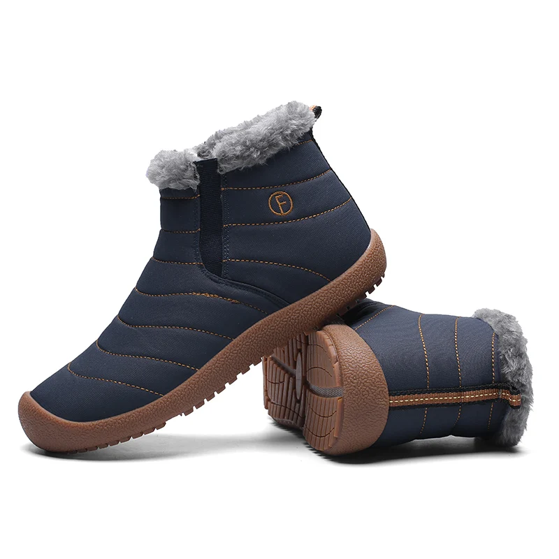 Большие размеры 46 Мужская зимняя обувь мужские ботинки непромокаемые зимние на