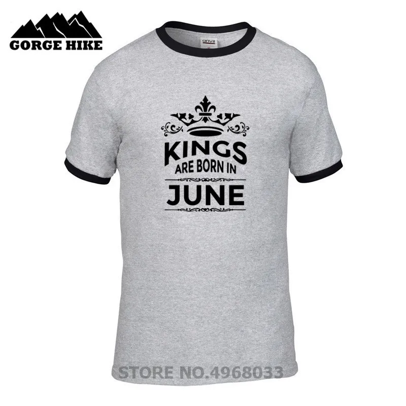 Модный лучший подарок на день рождения Мужская футболка с надписью Legends Kings are born in