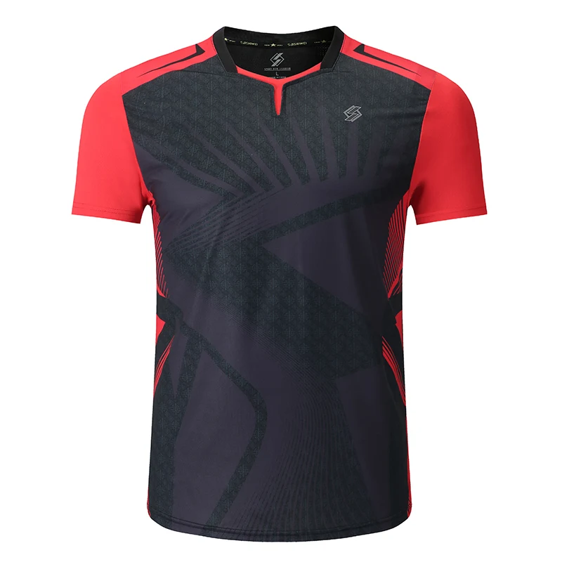 Man 1 shirt Новая рубашка для бадминтона, Спортивная теннисная рубашка для женщин/мужчин, спортивные футболки для настольного тенниса, одежда для тенниса, сухая рубашка для упражнений Qucik 3899 - Цвет: Man 1 shirt
