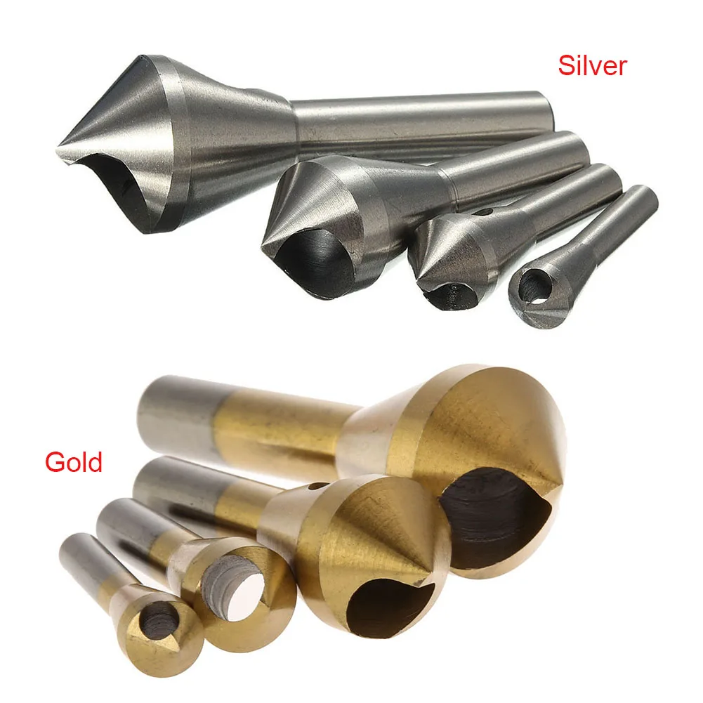 4 шт./компл. зенковки и сверла для снятия заусенцев из нержавеющей стали