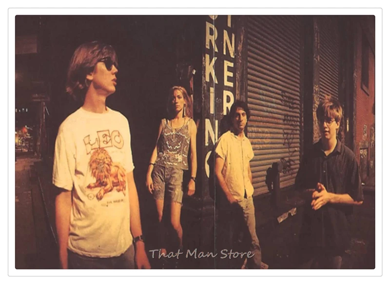 Sonic Youth панк-рок украшения для дома, белая крафт-бумага, плакат, рисунок, наклейки на стену - Цвет: Прозрачный