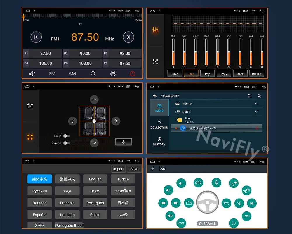 Navifly! 2G+ 32G Android 9,1 2din автомобильный dvd Радио аудио gps навигация для PEUGEOT 308 2007-2013408 2011- стерео головное устройство