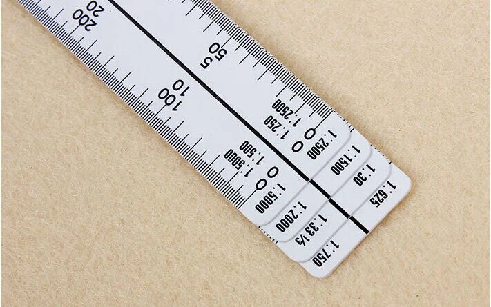 Пластиковая прямая линейка для построения графиков, измерения одежды, разметки инженерных чертежей для дизайнера 20см DM015.