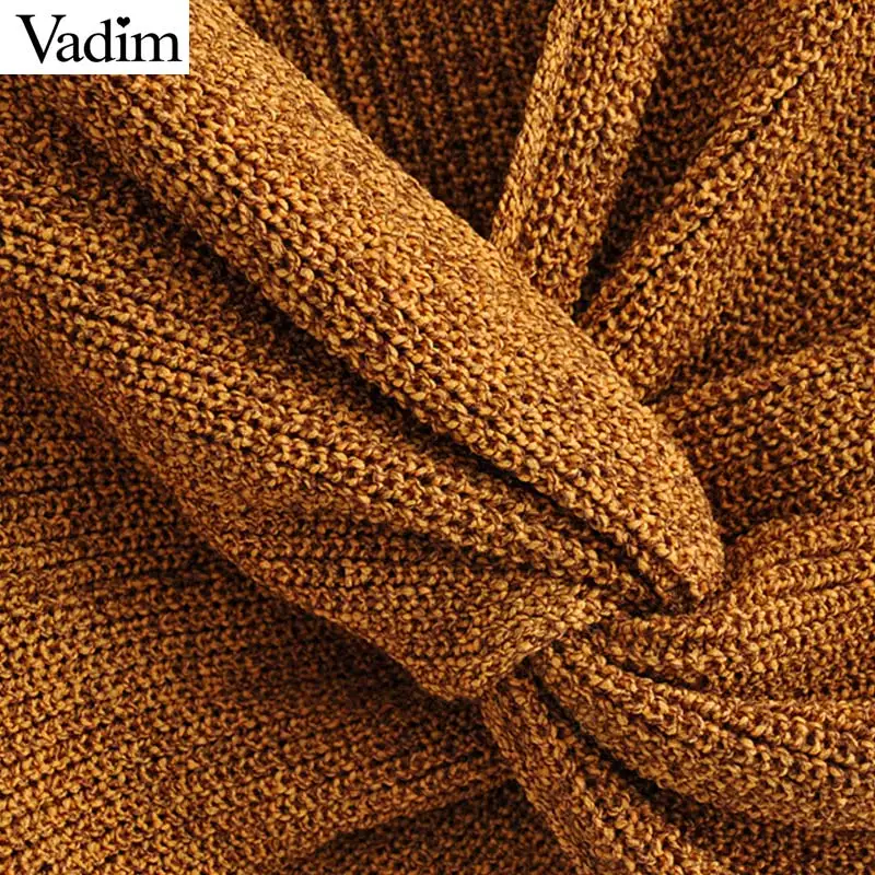 Женское элегантное платье vadim cross design с v-образным вырезом укороченный топ