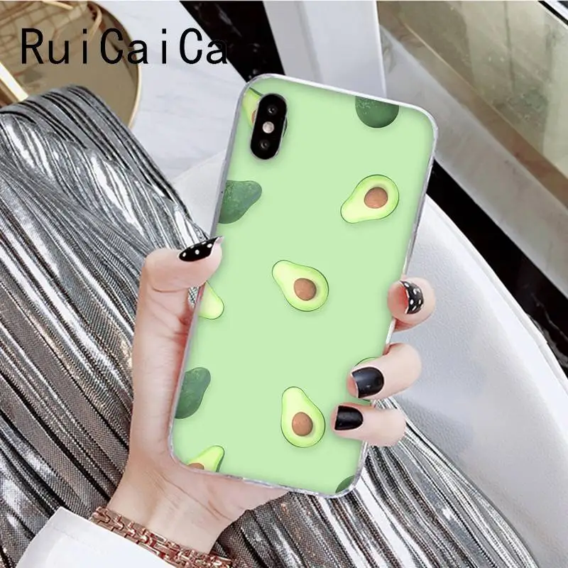 RuiCaiCa авокадо кокосовое лето furit из популярного мультфильма чехол для телефона