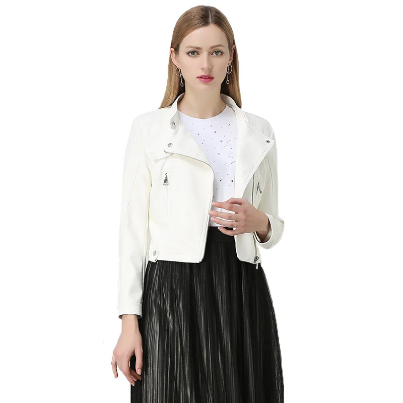 Fitaylor женская черная куртка из искусственной мягкой кожи пальто с отложным