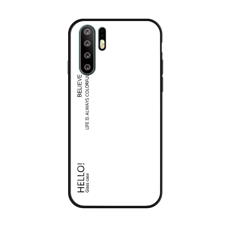 BOTYE для huawei P30 Pro Lite Дело градиент закаленное Стекло чехол наслаждаться 9 9E S 8 плюс 7