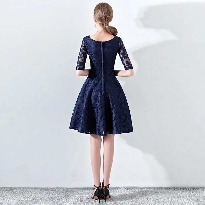 Robe De Cocktail Courte элегантные кружевные коктейльные платья трапециевидной формы с