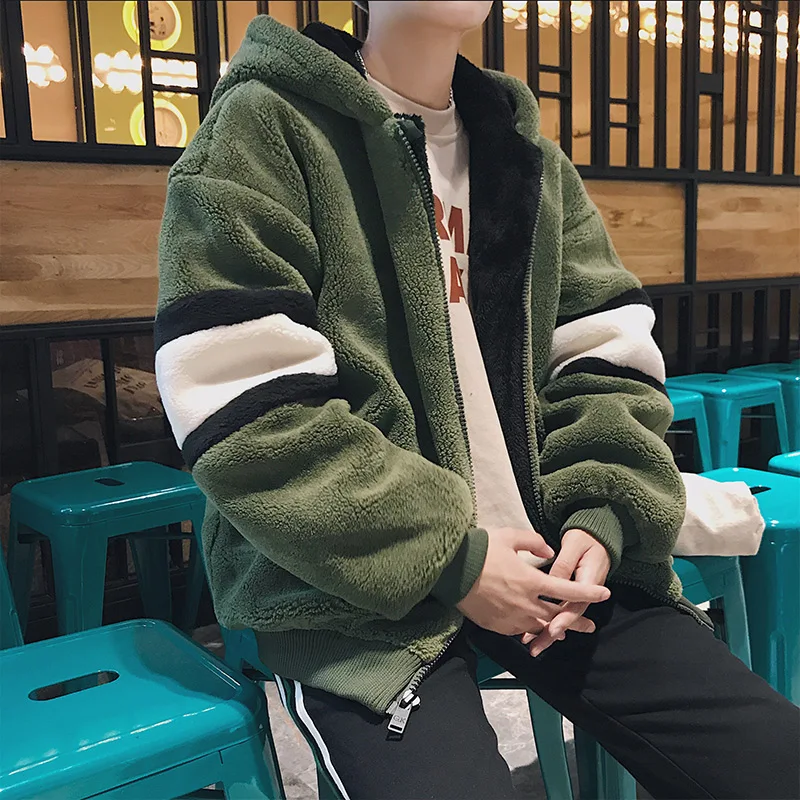 Мужская зимняя куртка Повседневная модная теплая и удобная из плотного бархата