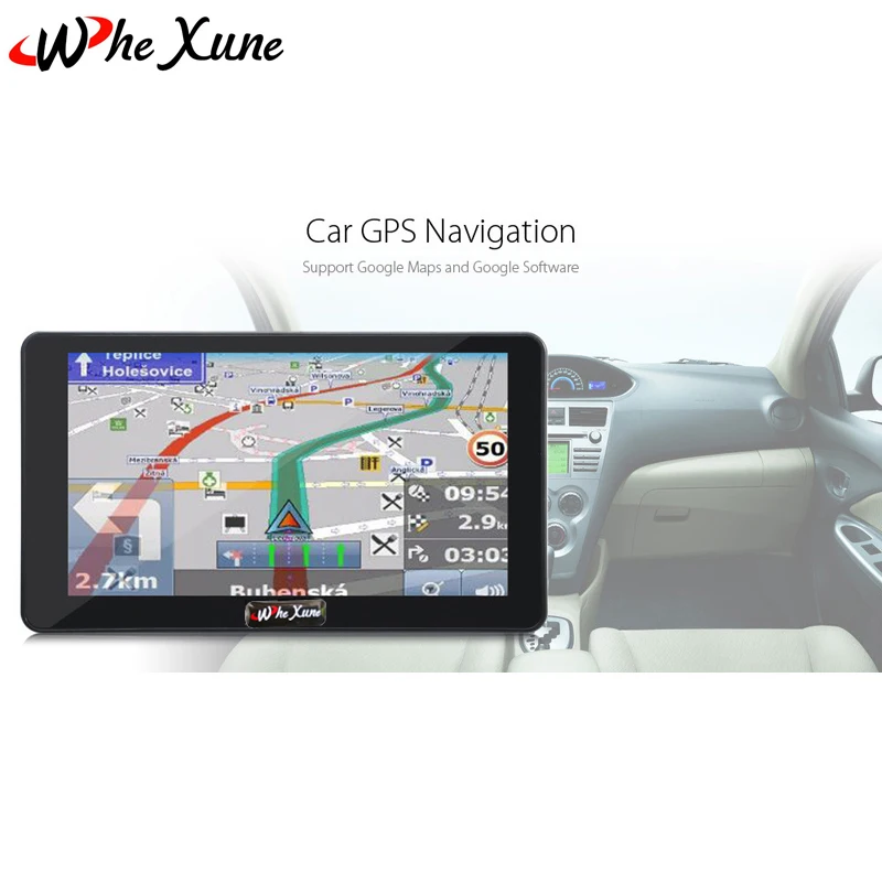 WHEXUNE Android 4.4 Car Tablet GPS Navigation 7 inch touch screen 1080P 170 Degree Wide Angle DVR Recorder Camera With WiFi FM | Автомобили