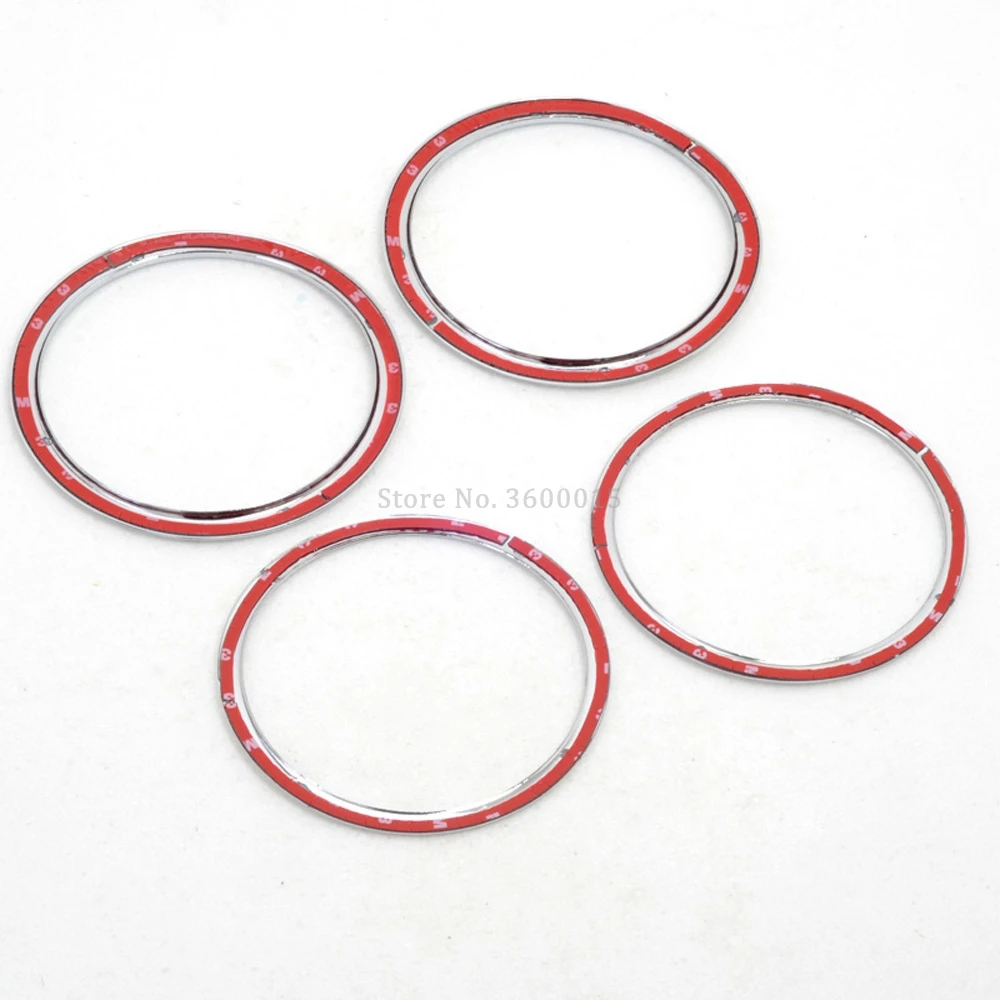For Nissan Qashqai 2014 2015 2016 2017 2018 Interior Accessories ABS Chrome Audio Ring Loudspeaker Cover Decorative Trim Molding |
