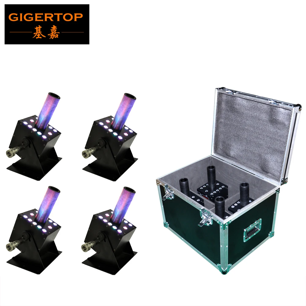 TIPTOP 4 в 1 чехол для полета светодиодная упаковка Cryo Co2 струйная машина 12x3 Вт RGB 3