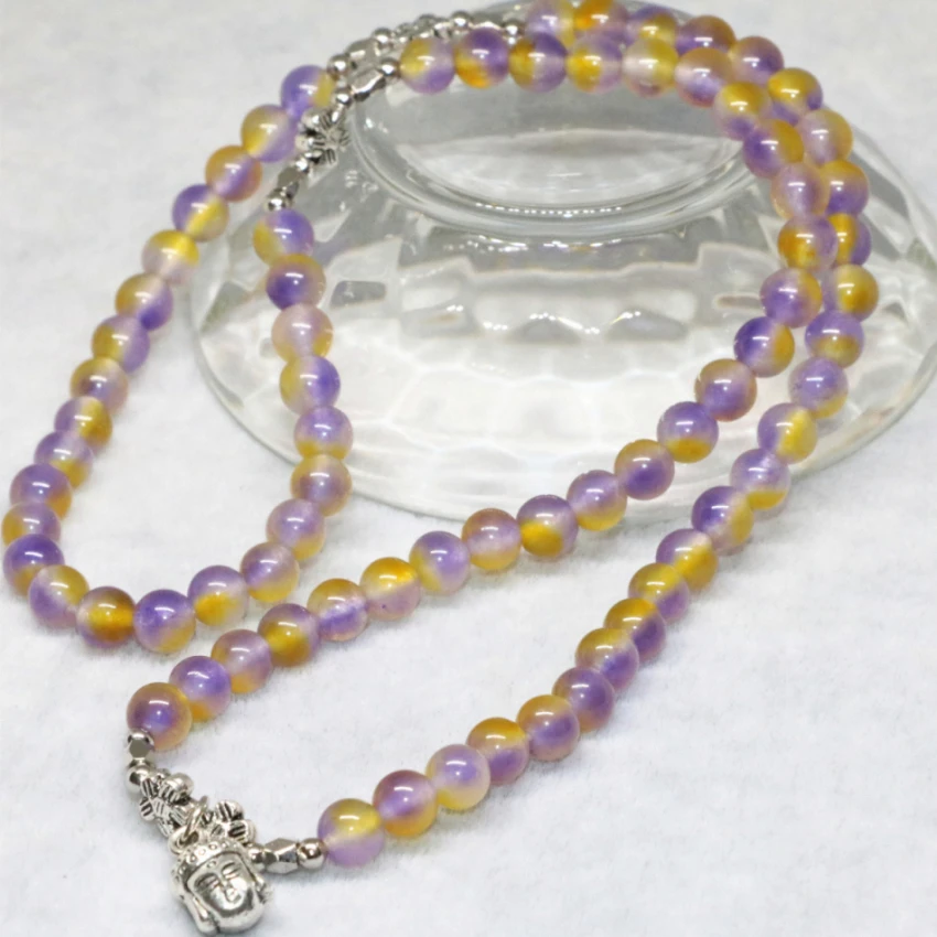 Оптовая цена разноцветные искусственные камни халцедон 6 мм круглые бусины