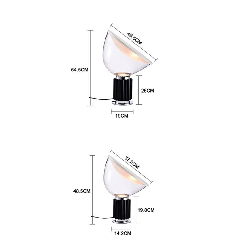 Скандинавская современная настольная лампа итальянские Радиолокационные