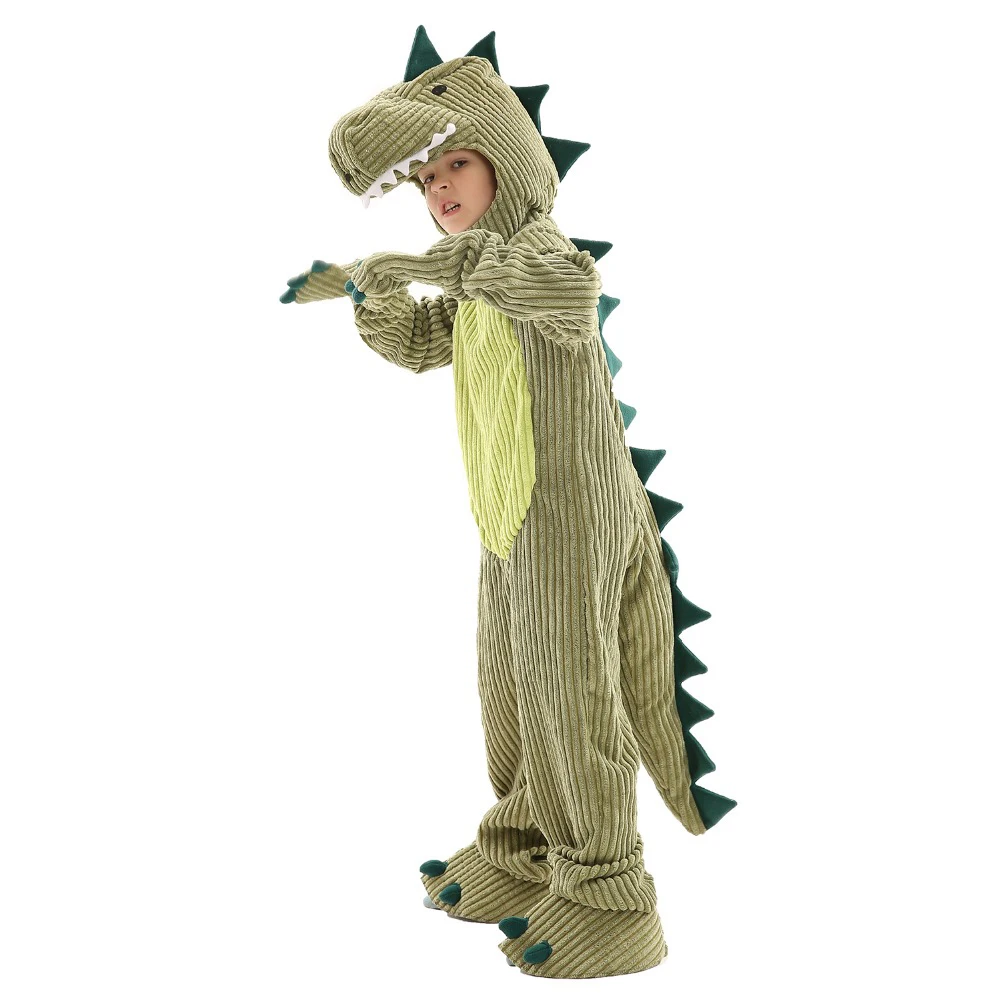 Детский костюм динозавра Пижамный комбинезон для косплея маленьких мальчиков и